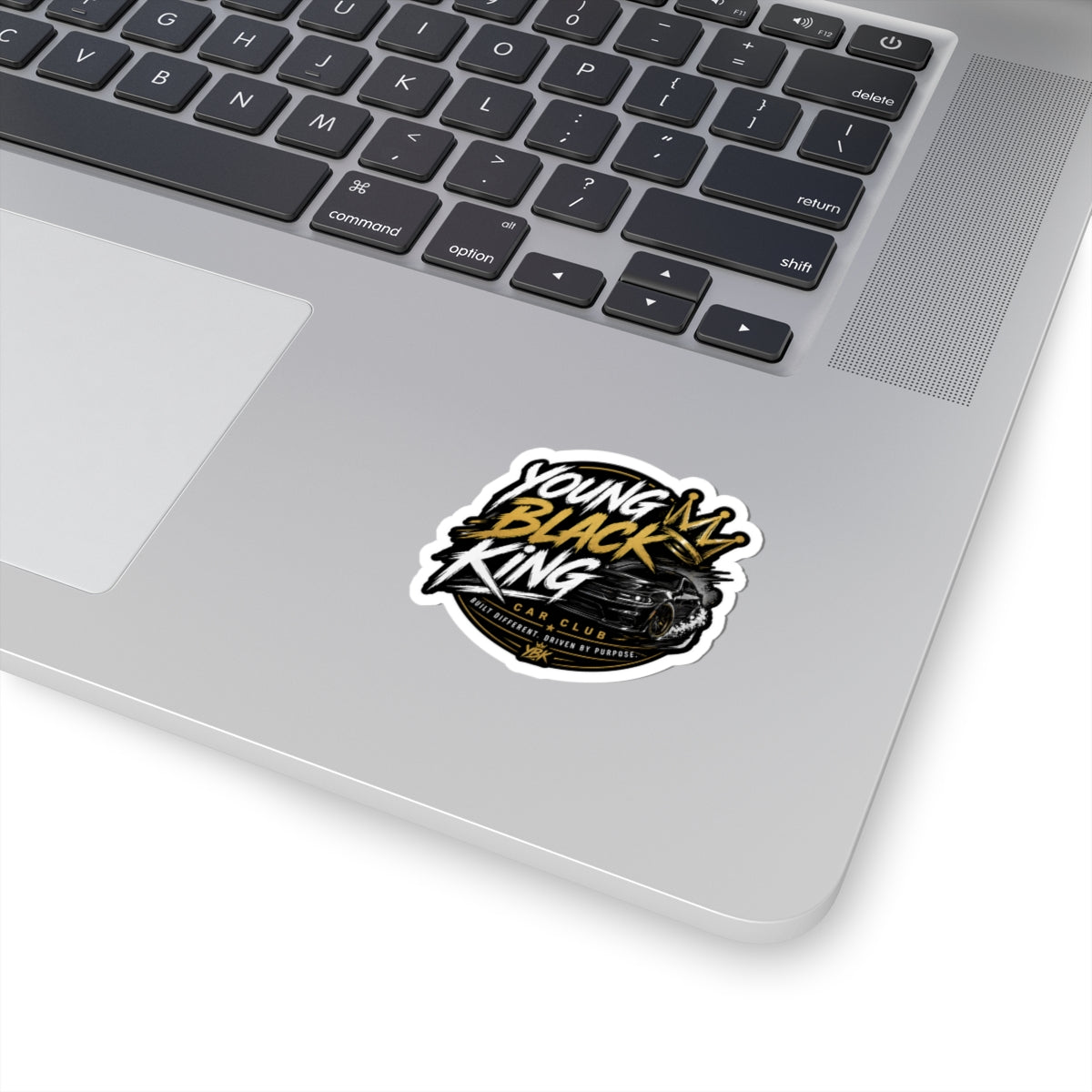 Young Black King car club Kiss-Cut Sticker | Crowned Muscle Car decal